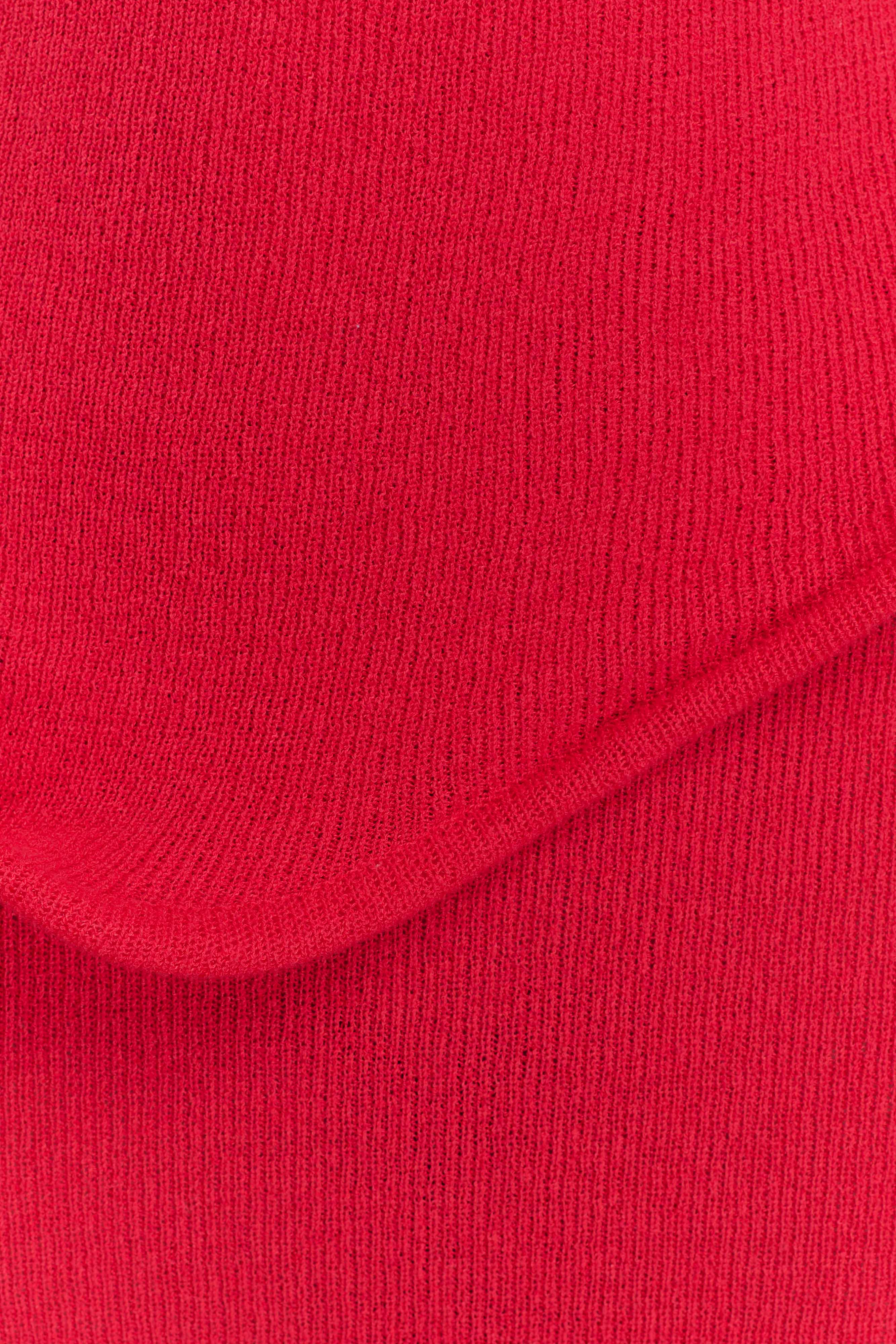 Caprice Halter Knit Maxi Dress Red