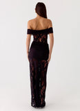 Gracie Twist Maxi Dress Black