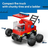 LEGO City Rides Fire Truck Building Toy for Kids Emergency Pretend Play for Boys Girls Ages 5 Toy Truck W Raisable Ladder Firefighter Junior Minifigure Gift Idea for Birthdays 60482