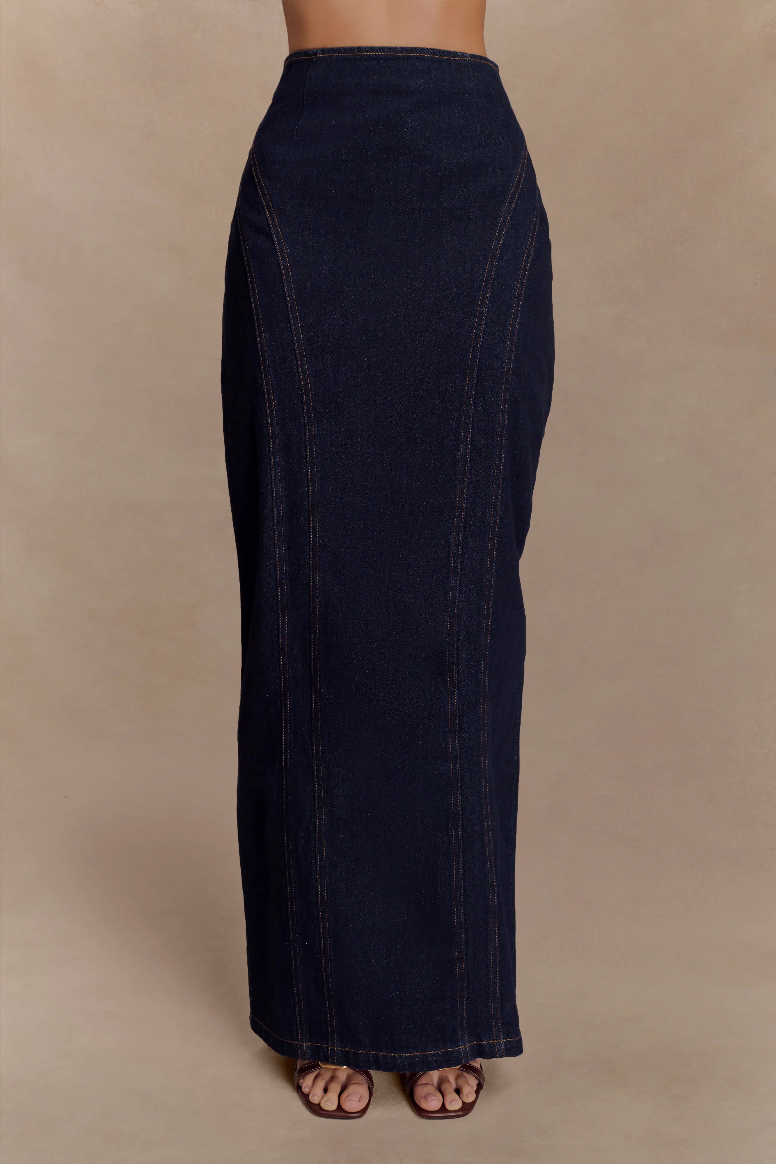 Alma Denim Maxi Skirt Indigo Blue