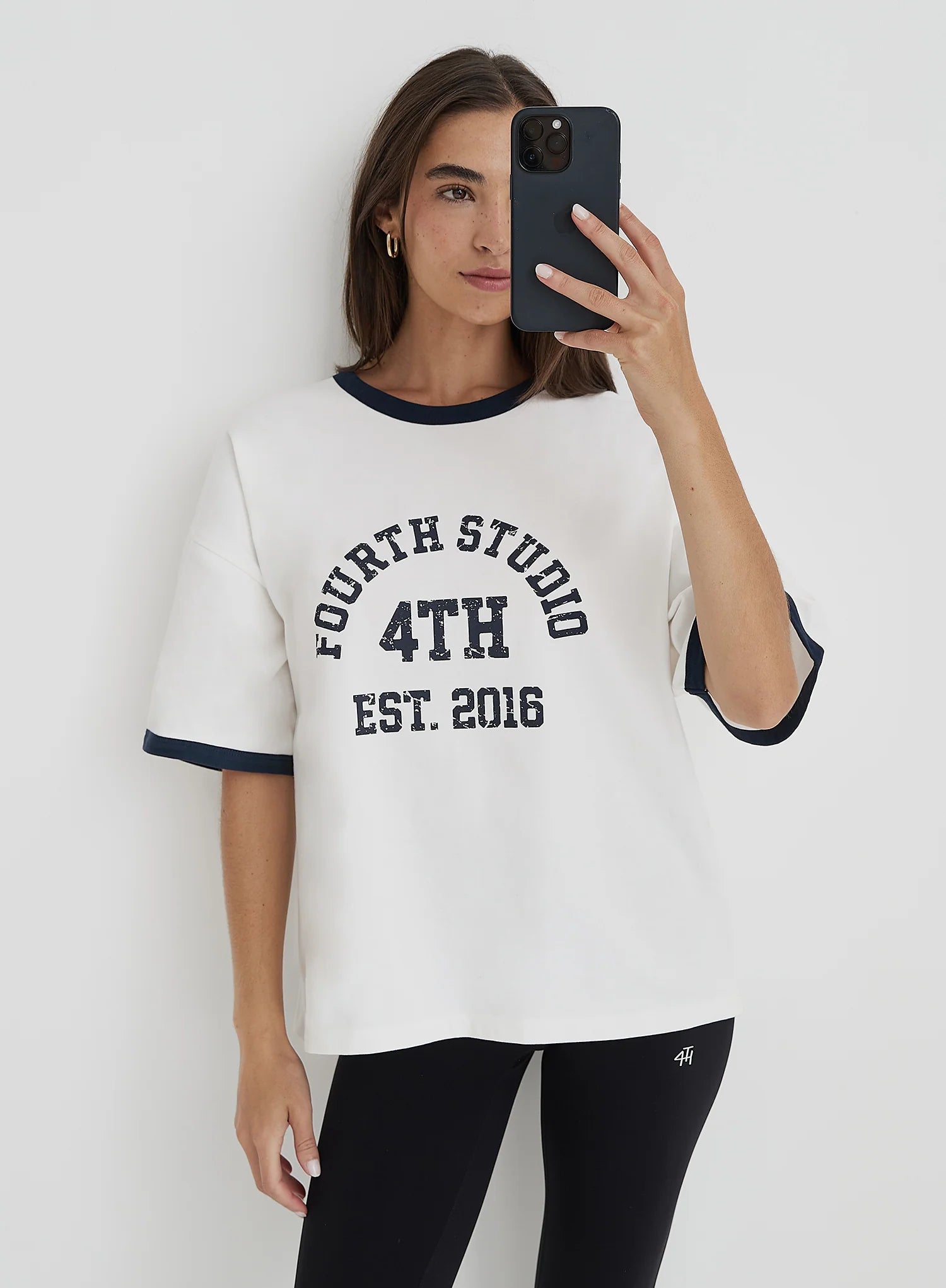 Cream Oversized Distressed Slogan T Shirt