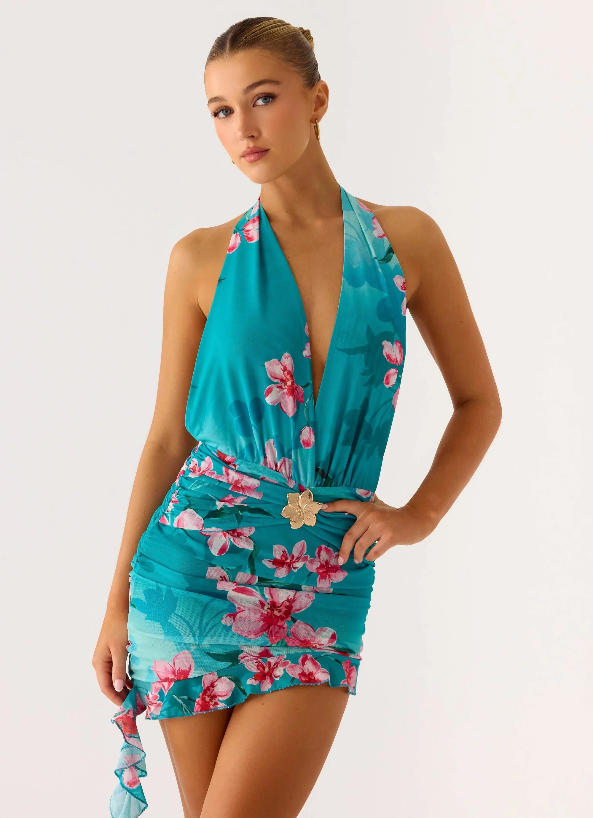 Samar Mini Dress Petal Reef