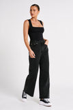 Linley Recycled Nylon Long Line Top Black