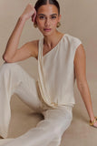 Violeta Asymmetric Top Ivory