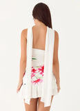 Manon Scarf Mini Dress Ivory Reef
