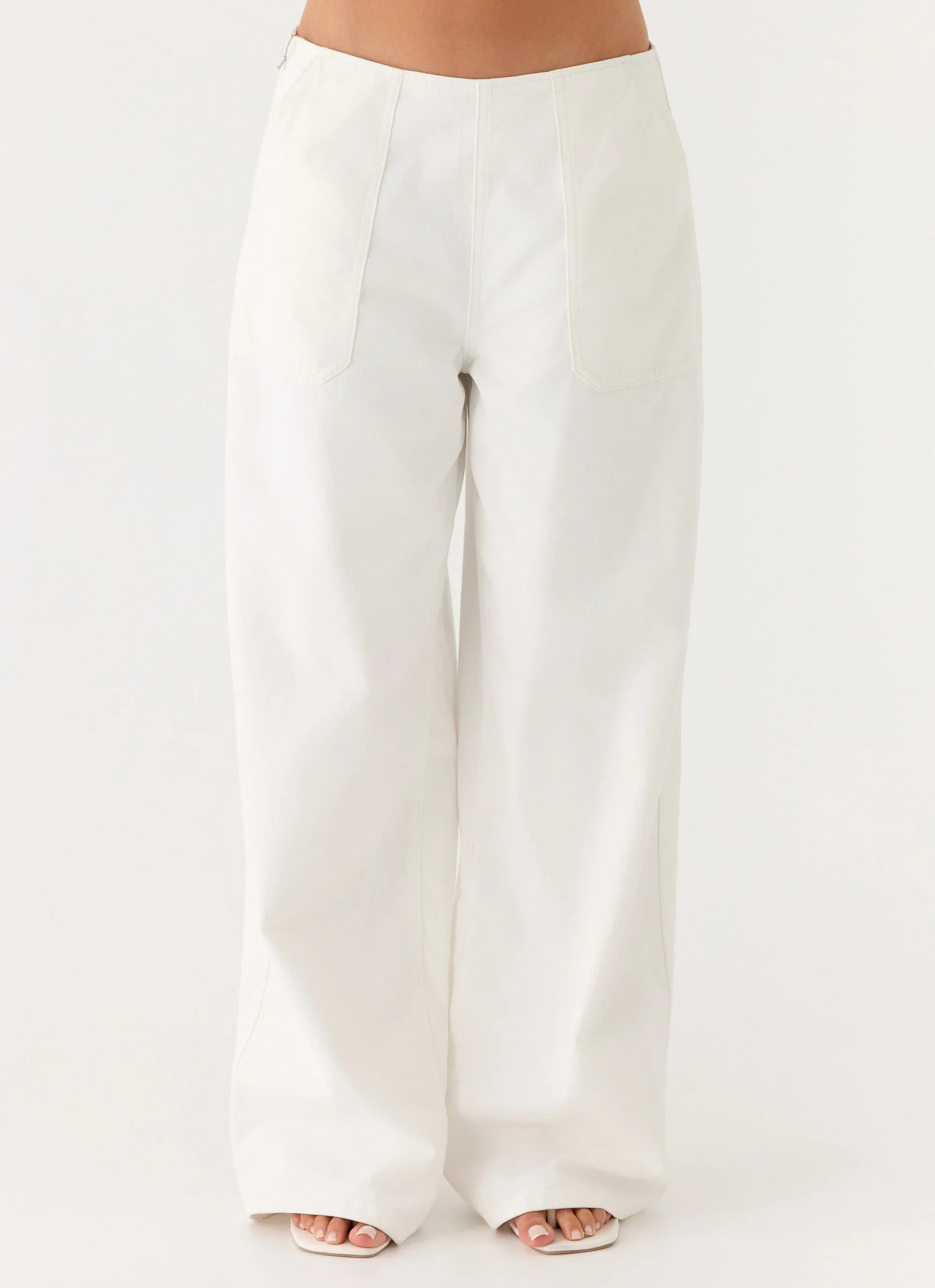 Seethal Low Rise Pants White