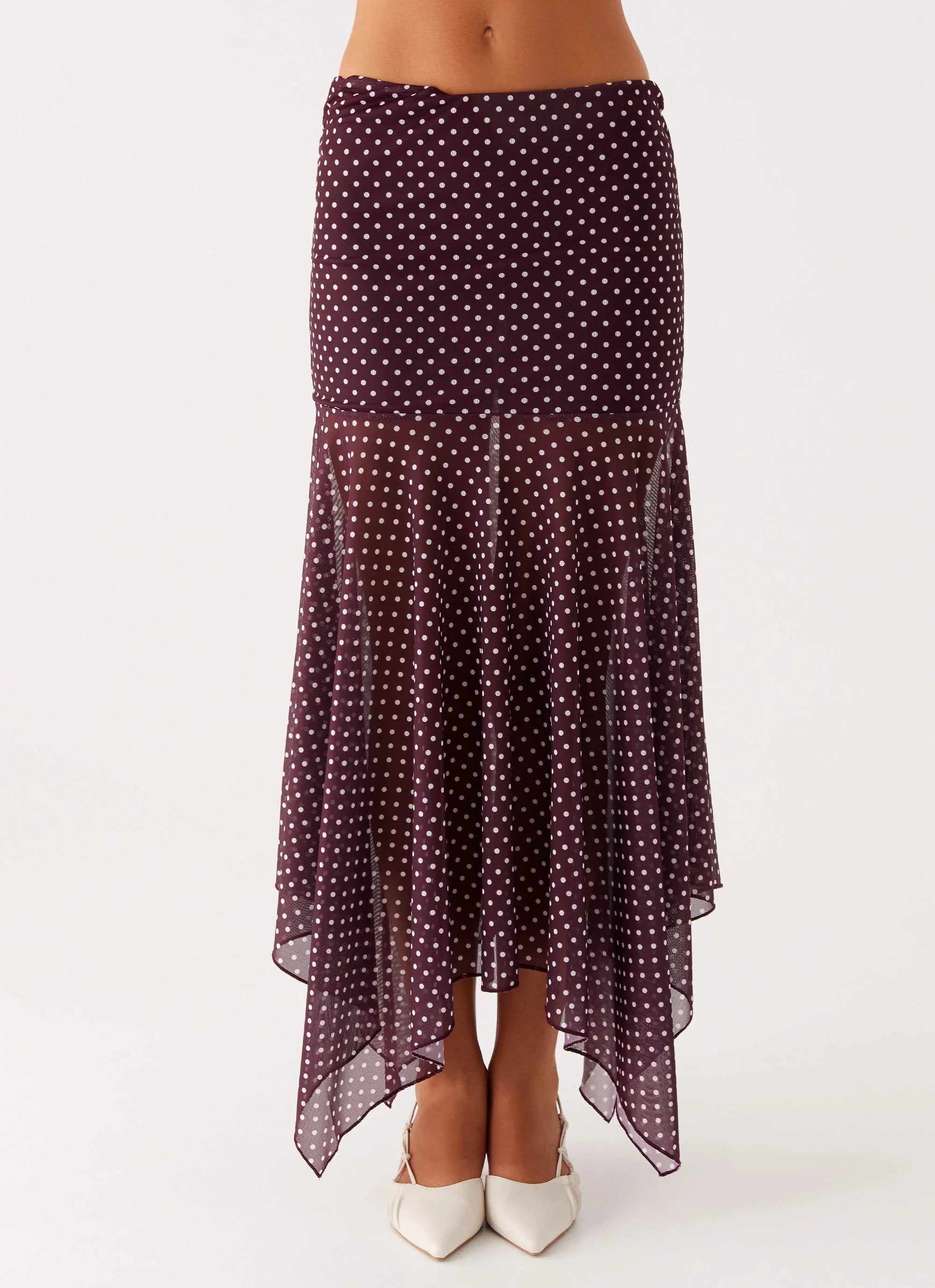 Buffy Maxi Skirt Burgundy