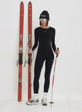 Black 4th Branded Contrast Piping Legging