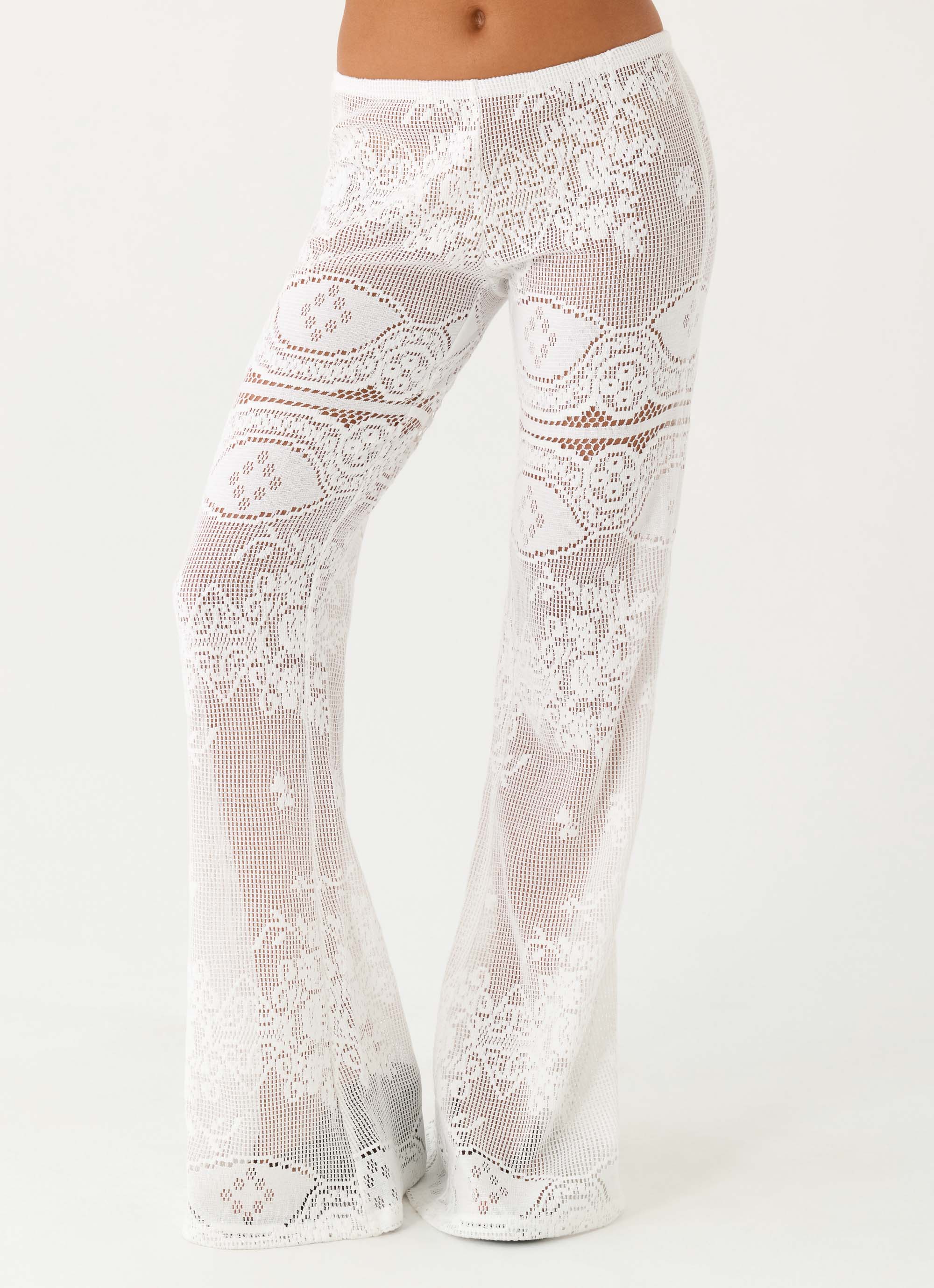 Bosten Low Rise Pants White