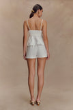 Janayia Cotton Beaded Top White