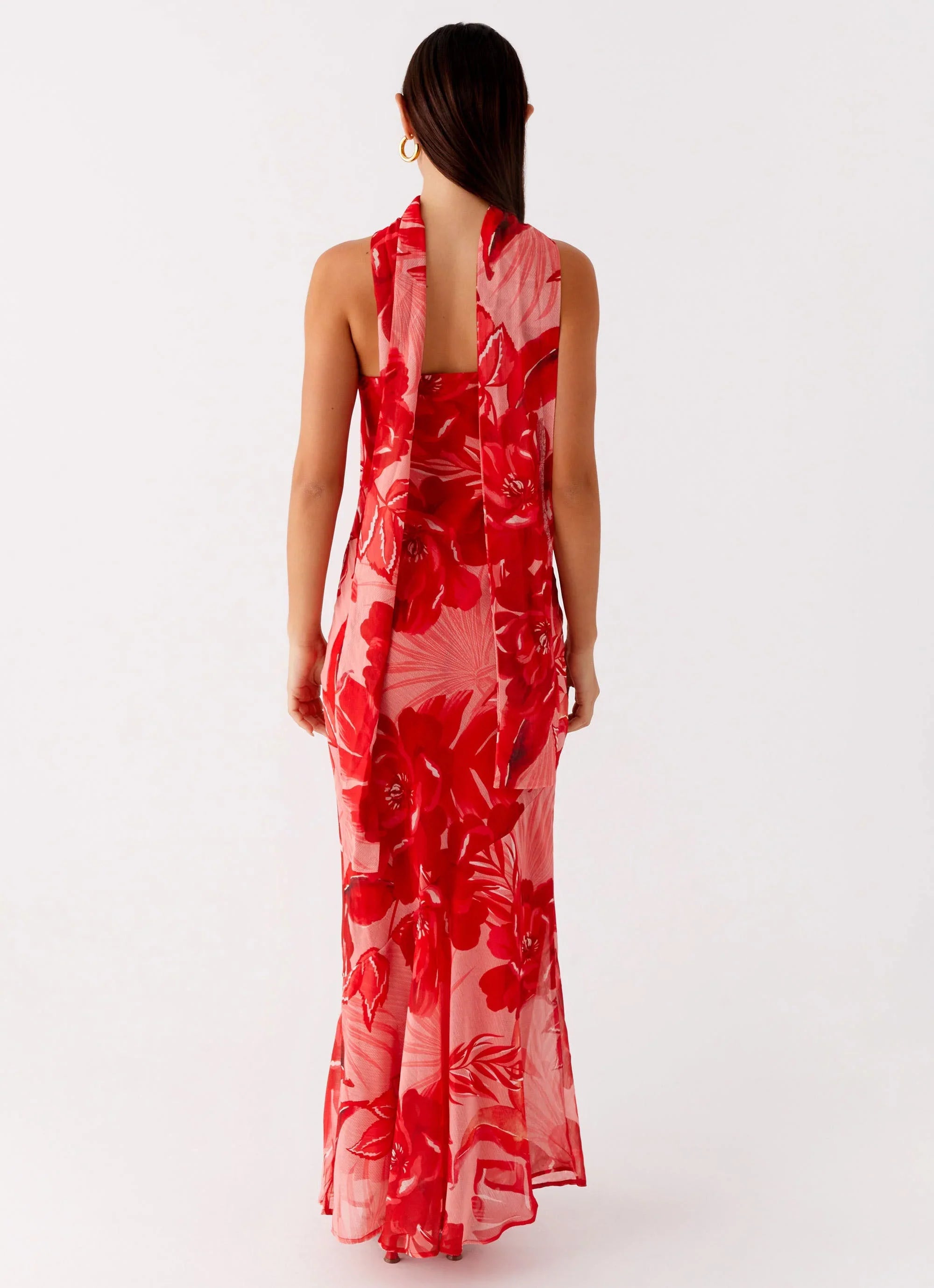 Under The Pagoda Maxi Dress Sicily Sunsets Print