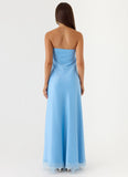 Yanina Strapless Maxi Dress Blue