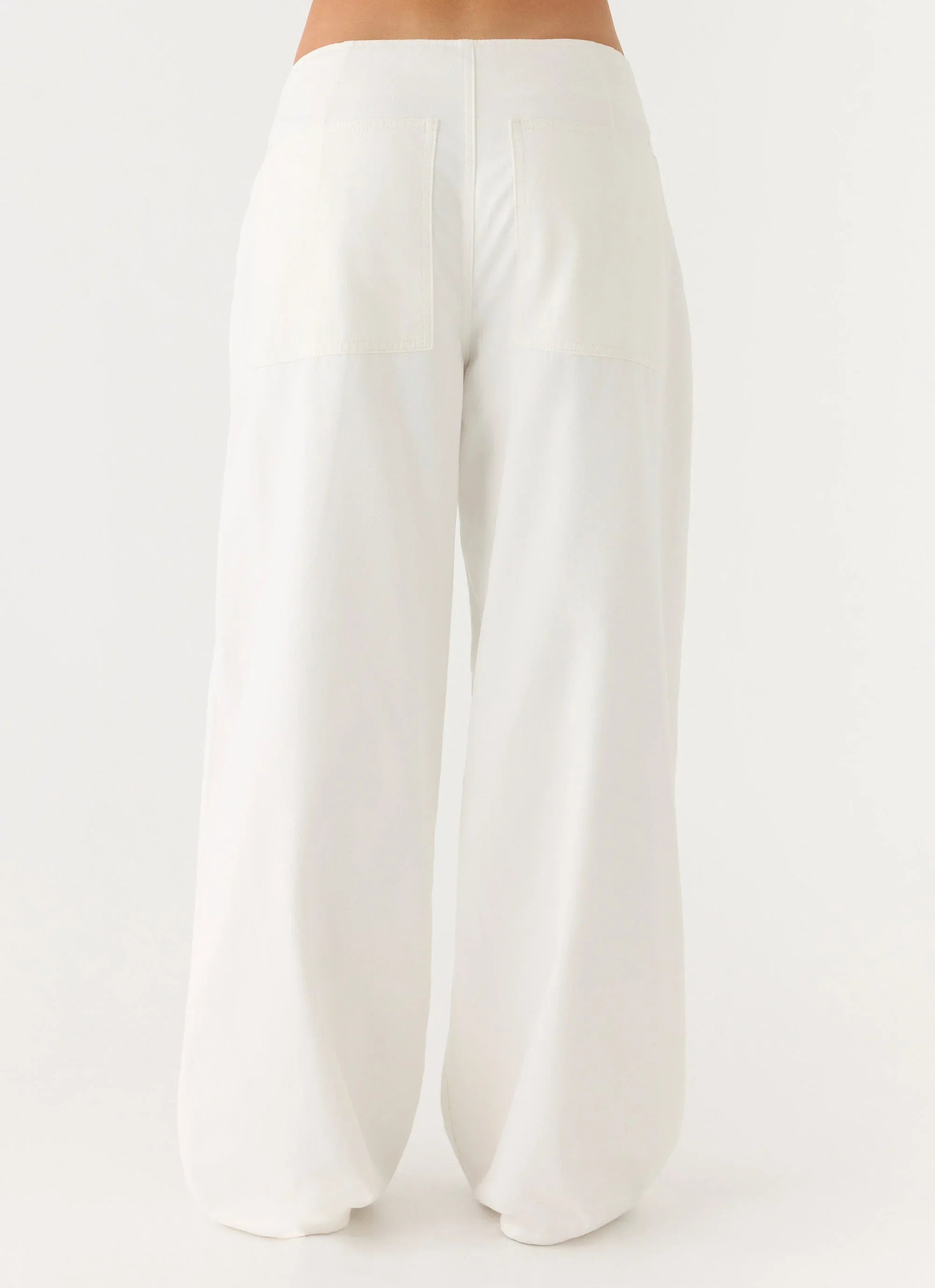 Seethal Low Rise Pants White