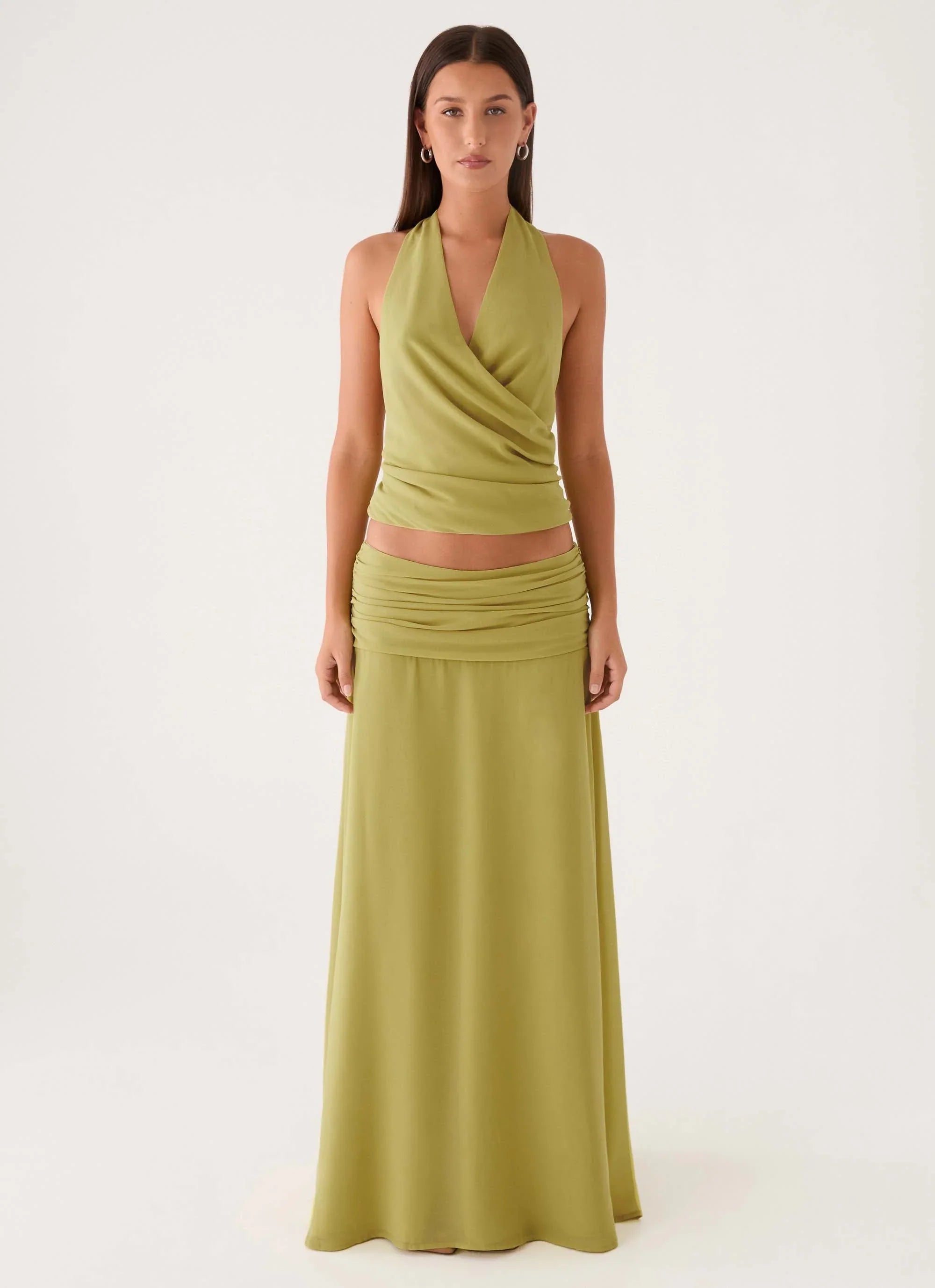 Willowmena Maxi Skirt Lime