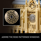 LEGO Architecture Notre Dame de Paris Replica Architectural Model Kit Collectible Building Set for Adults Build and Display Souvenir Gift Idea for Lovers of History Travel and Art 21061