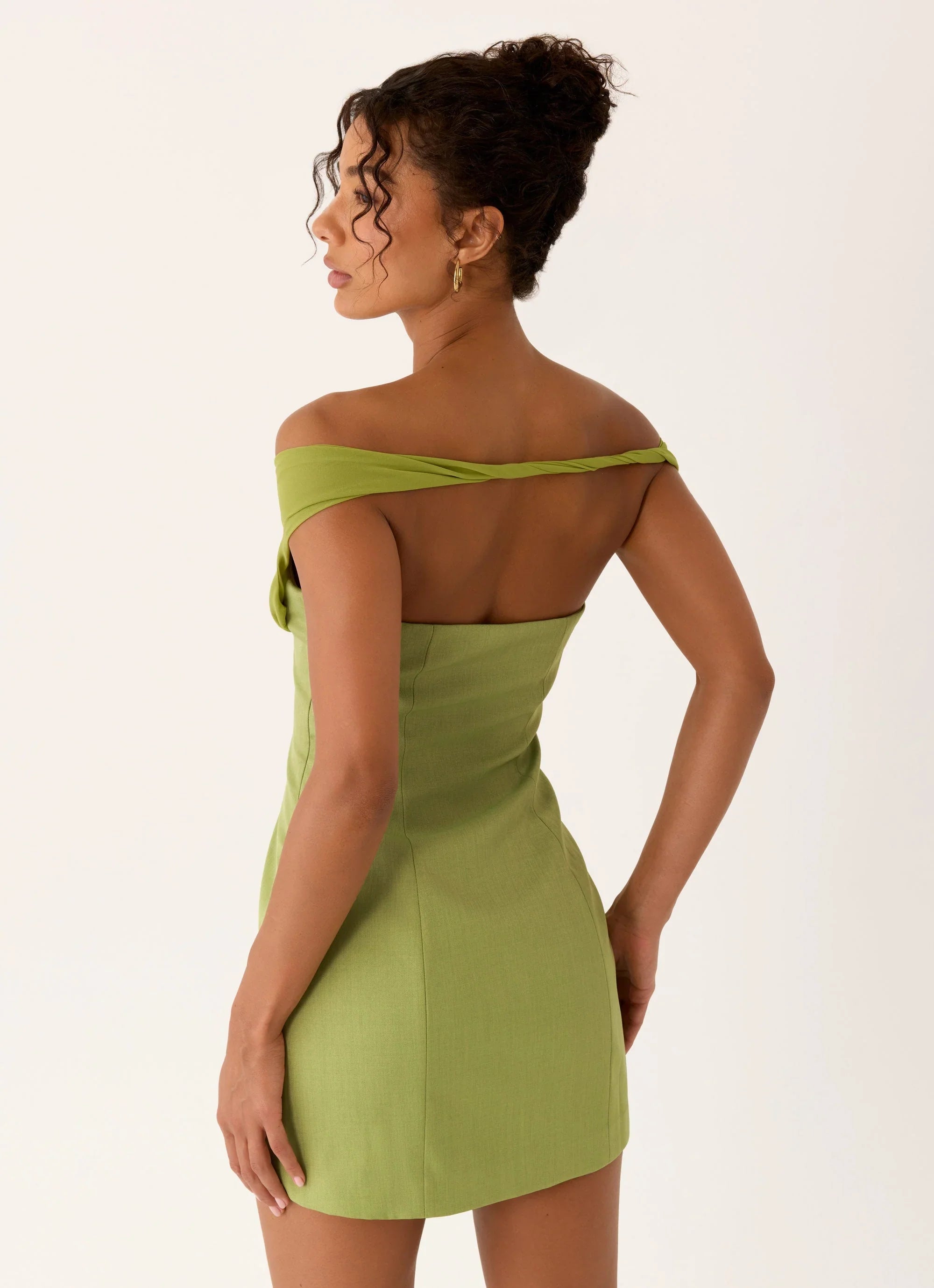 Caterina Mini Dress Fern Green