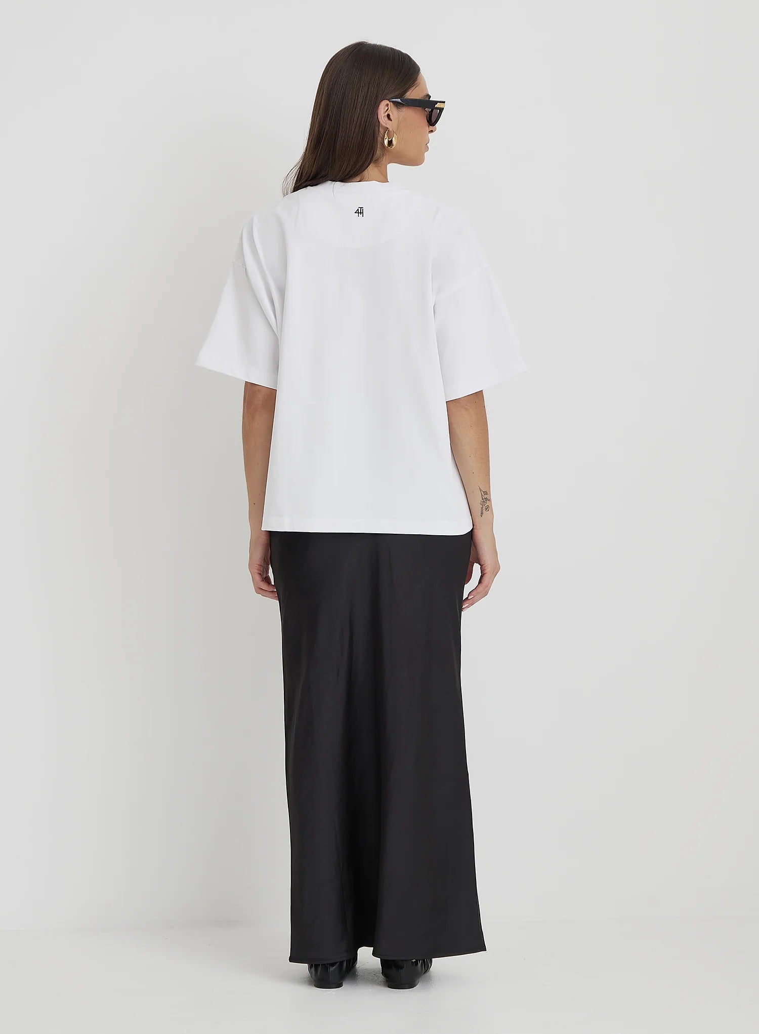 White Catwalk Polaroid Graphic T Shirt