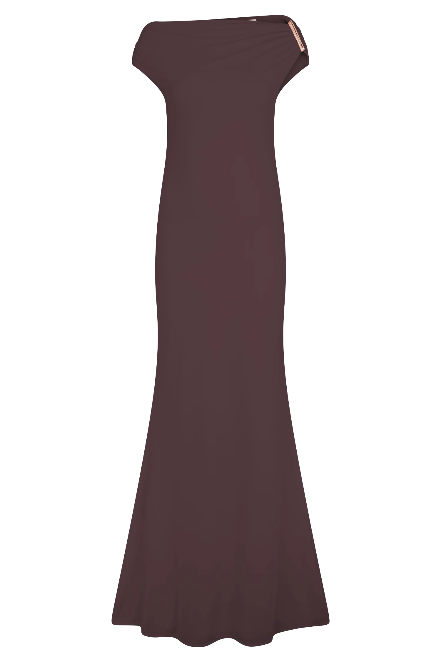 Kinsley Slinky Maxi Dress With Hardware Chocolate