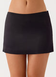 All My Ladies Low Rise Mini Skirt Black