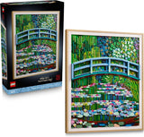LEGO Art Claude Monet Bridge Over a Pond of Water Lilies Building Sets for Adults Ages 18 Wall Decor for Living Room or Home Office Gift for Women Men 31220