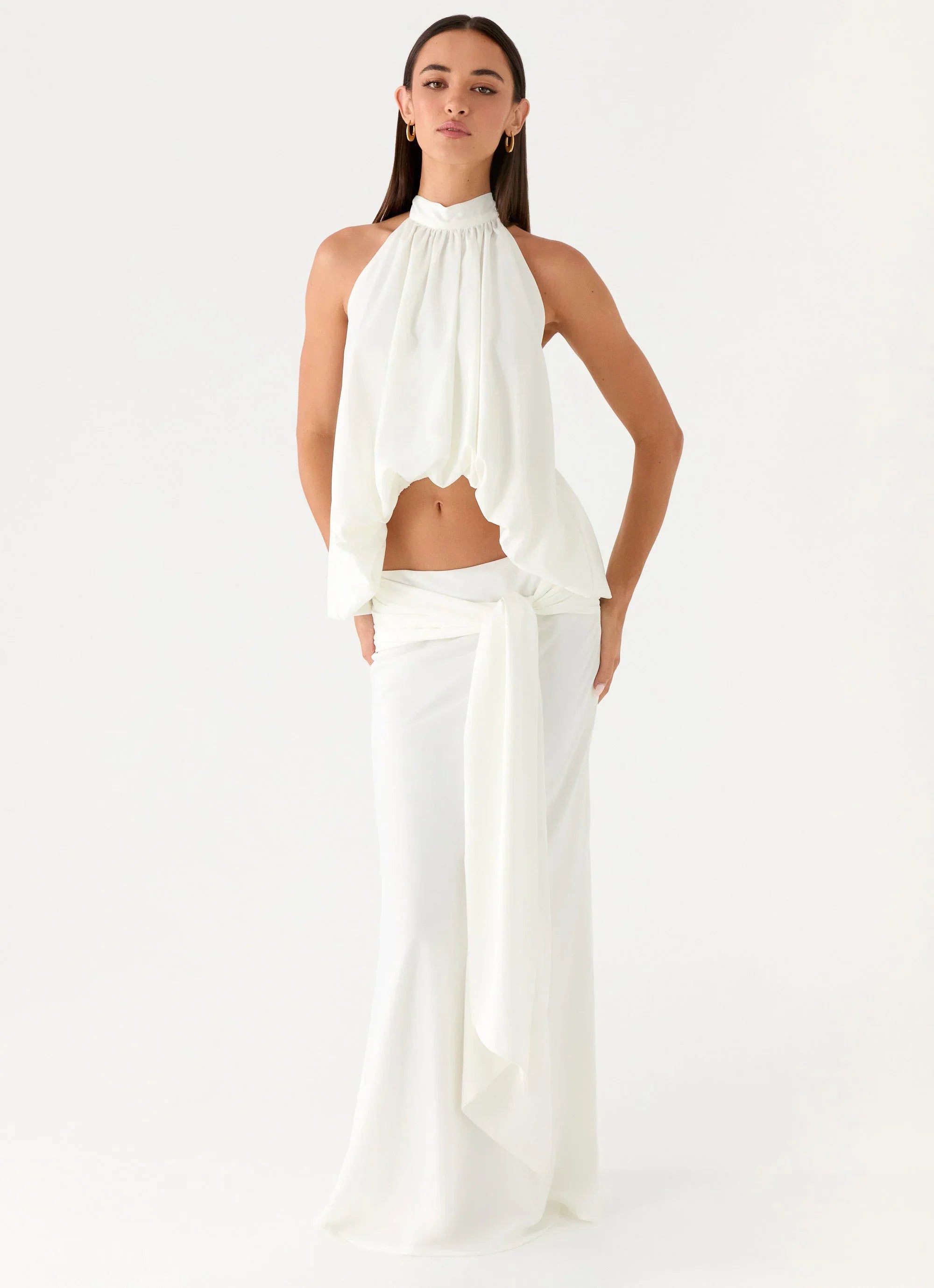 Eirlys Maxi Skirt White