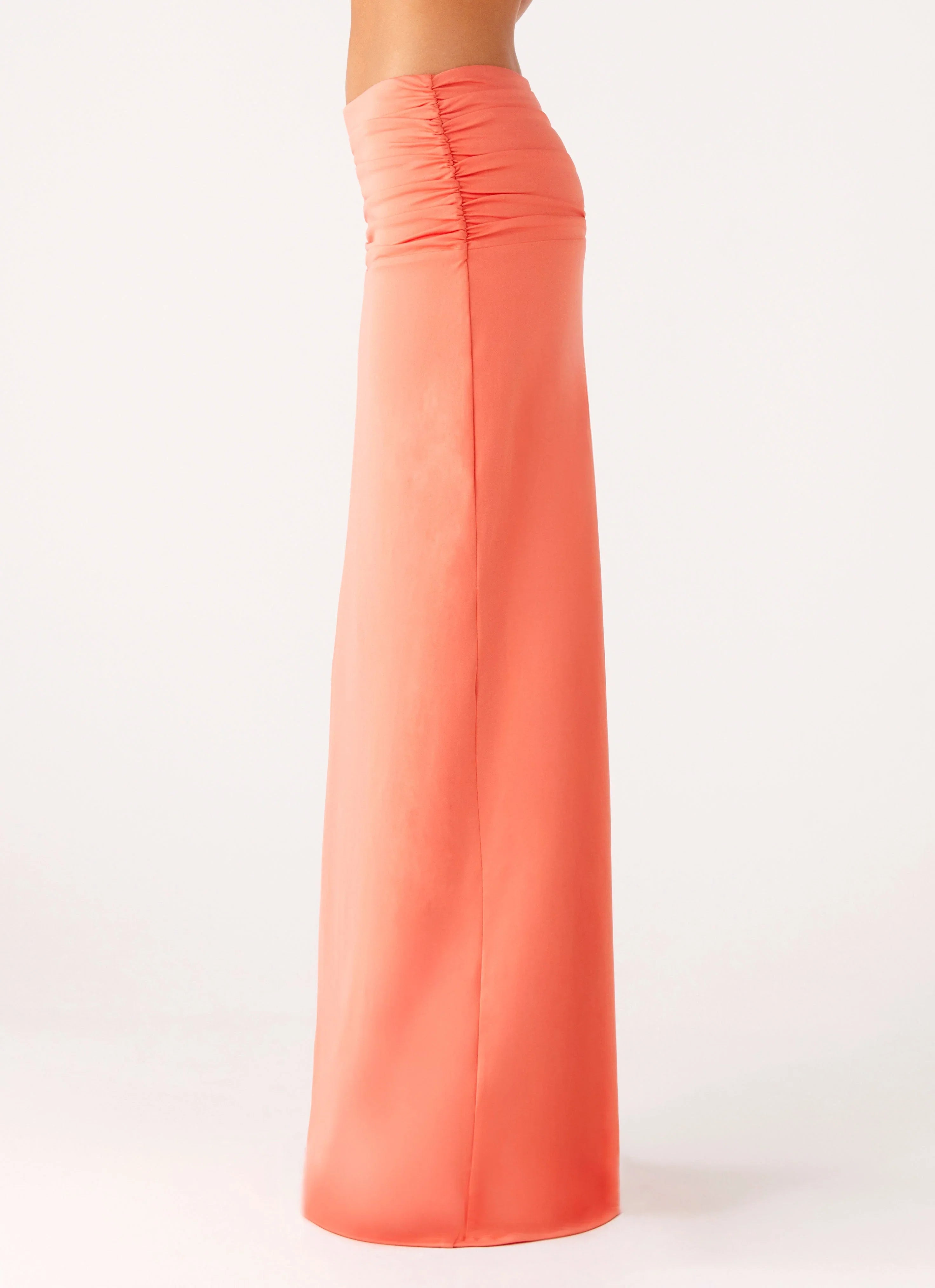 Elisabetta Maxi Skirt Coral