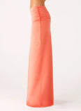Elisabetta Maxi Skirt Coral