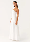 Tayla Linen Maxi Dress White