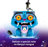 LEGO Kpop Demon Hunters Derpy Tiger and Sussie Bird 72537 Building Toy for Girls Boys Ages 9 Collectible Movie Display for Bedroom or Book Shelf W Flower Pots Letters