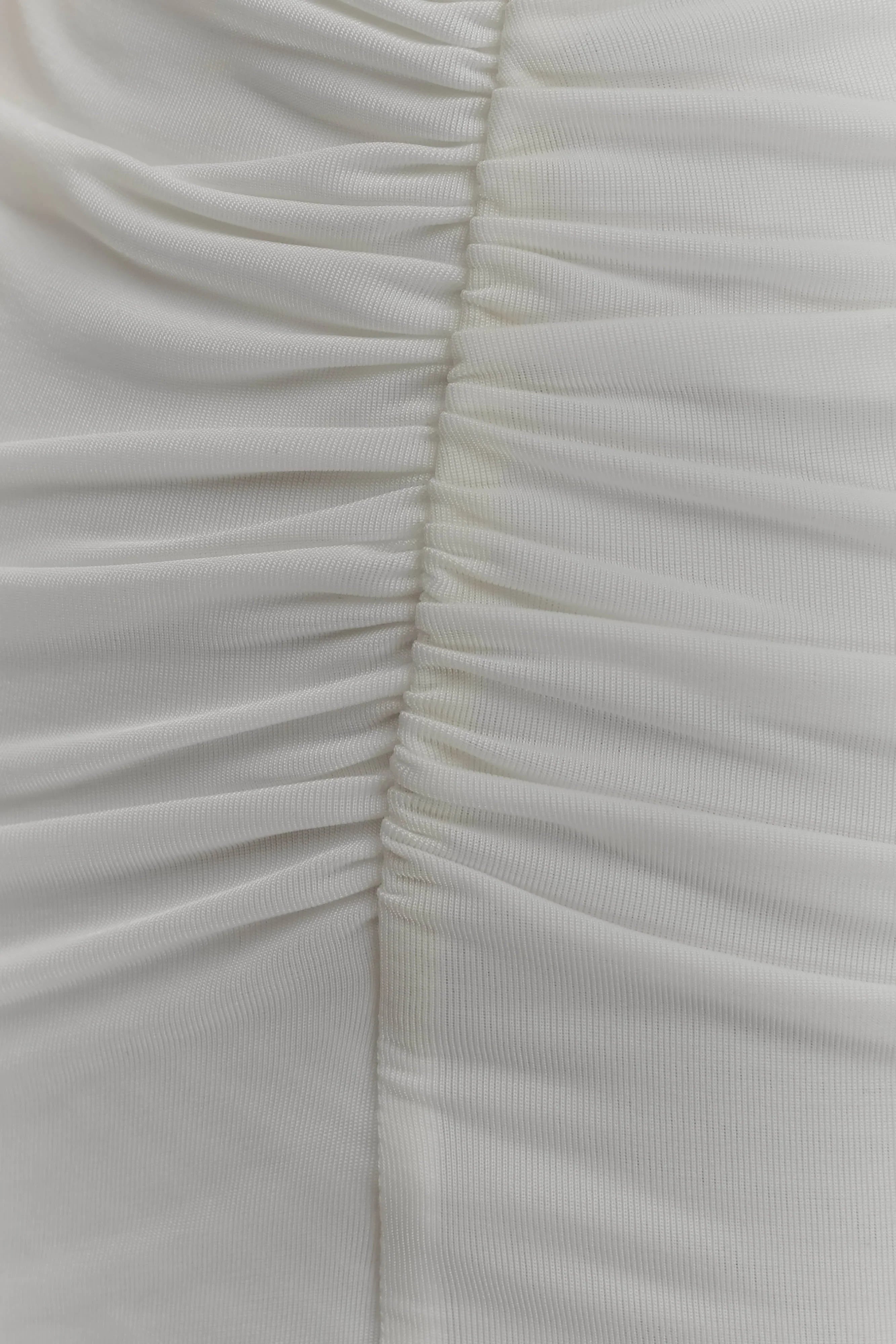 Vienna Slinky Cut Out Maxi Dress White