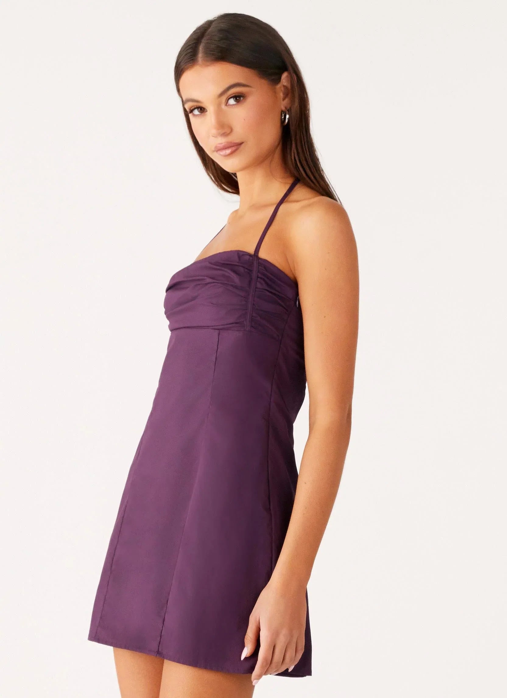 Sonique Mini Dress Plum