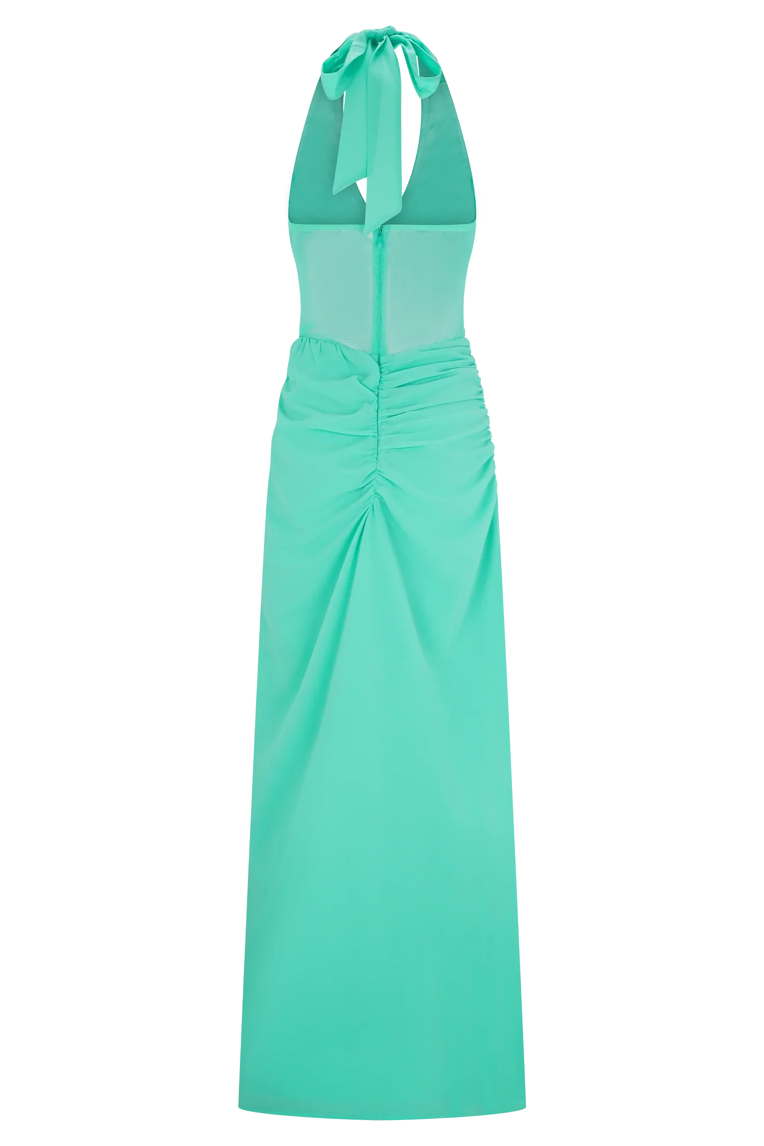 Jonna Chiffon And Mesh Maxi Dress Lagoon