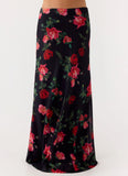 Star Girl Chiffon Maxi Skirt Midnight Bloom