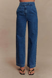 Rayne Wide Leg Denim Jeans 90S Blue