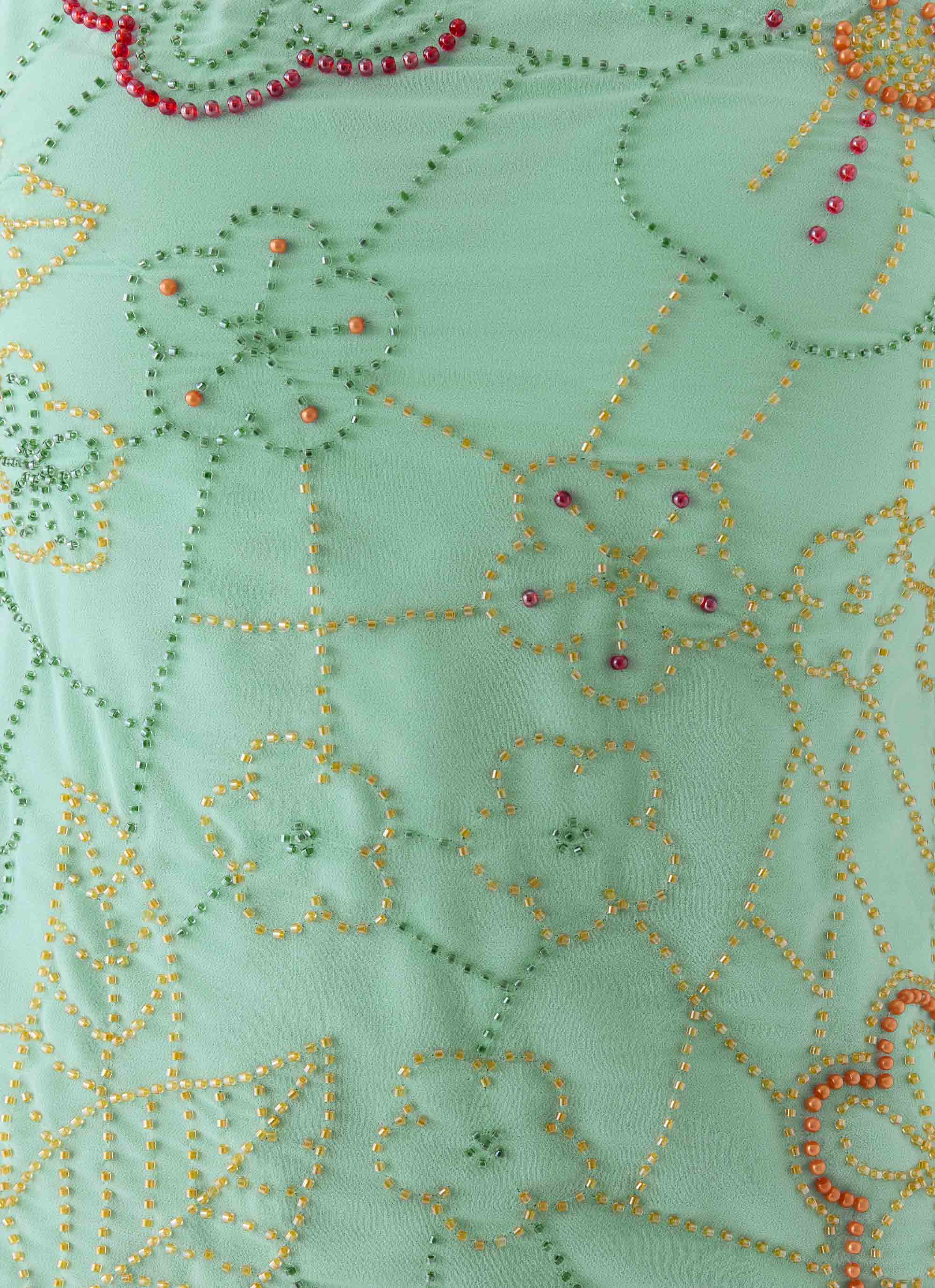 Be Alright Beaded Top Turquoise