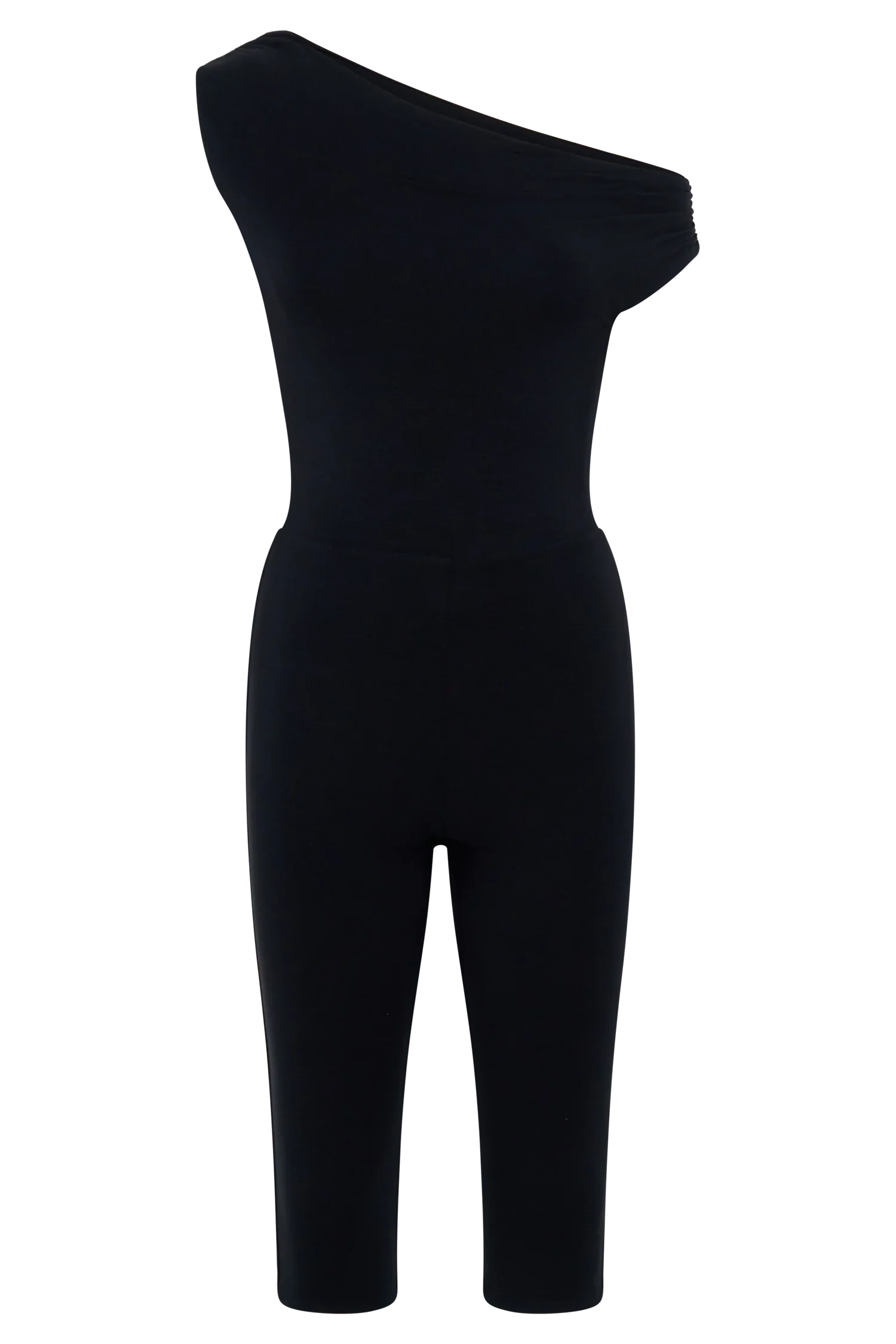 Anh One Shoulder Modal Jumpsuit Black