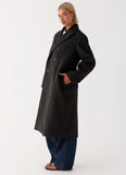 Gianni Double Breast Coat Charcoal