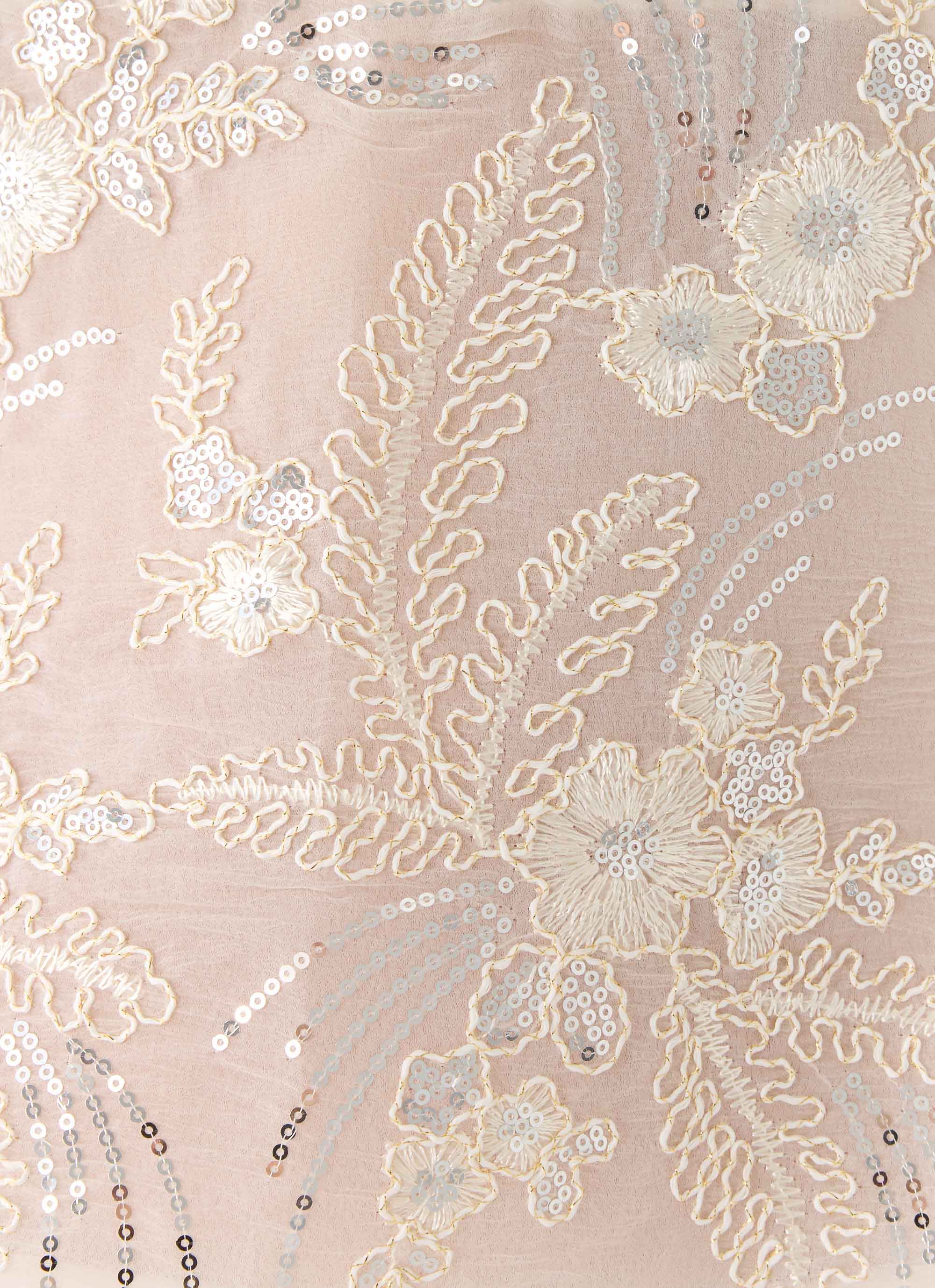 Elsas Sequin Top Ivory