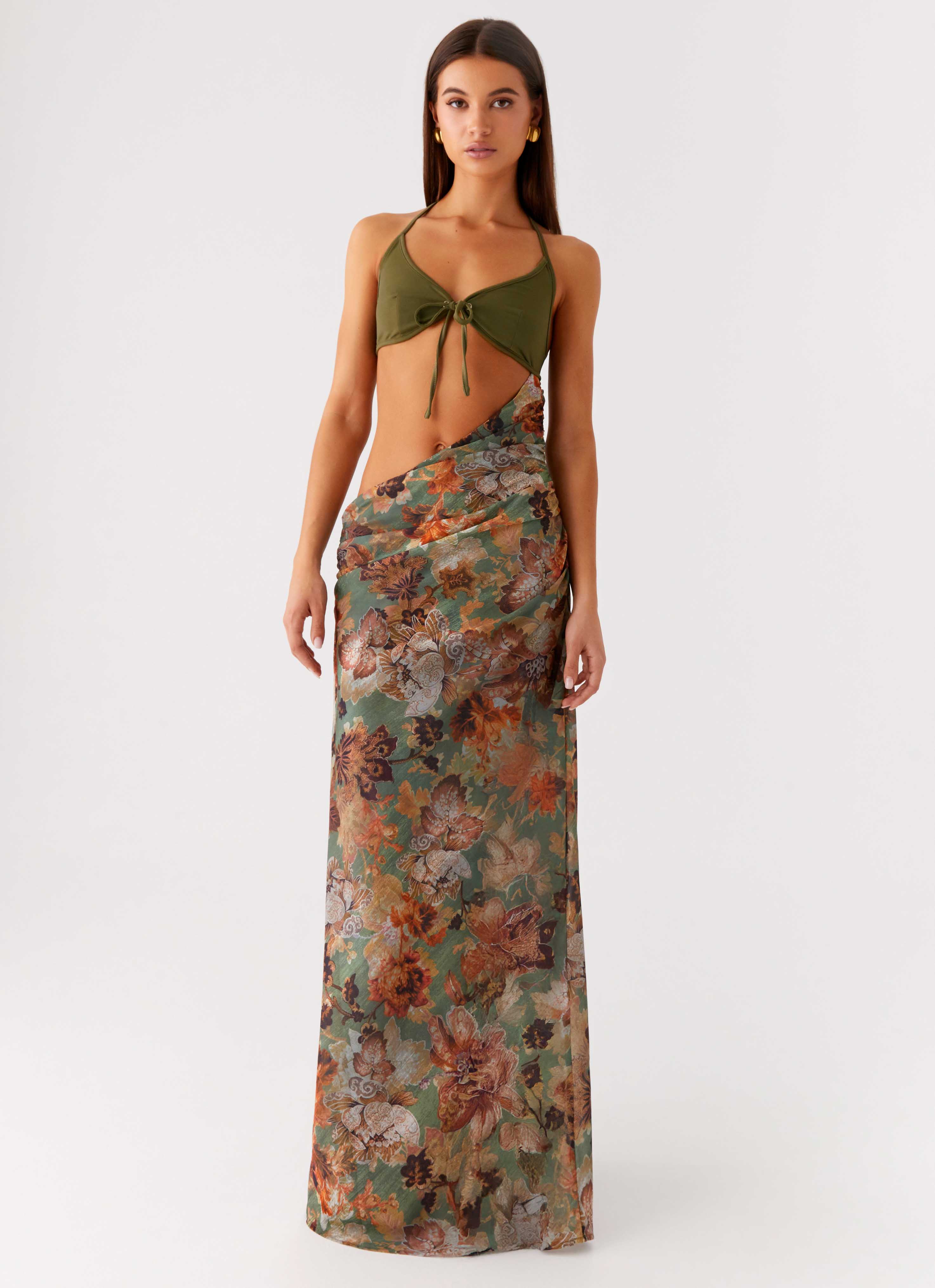 Overgrown Maxi Dress Vintage Blossom
