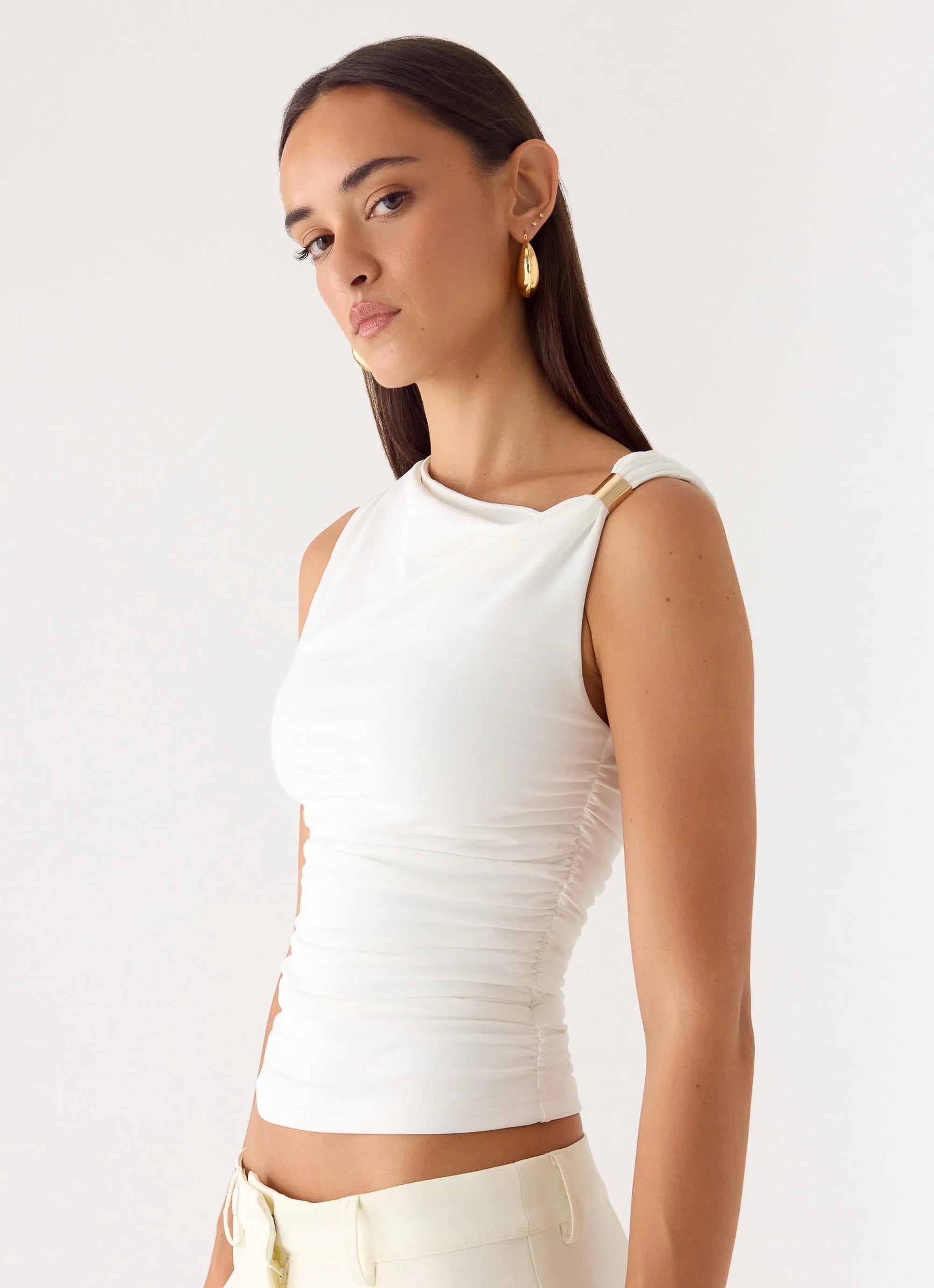 Short Notice Top White