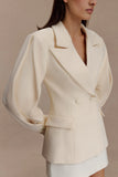 Wesley Structured Blazer Buttercream