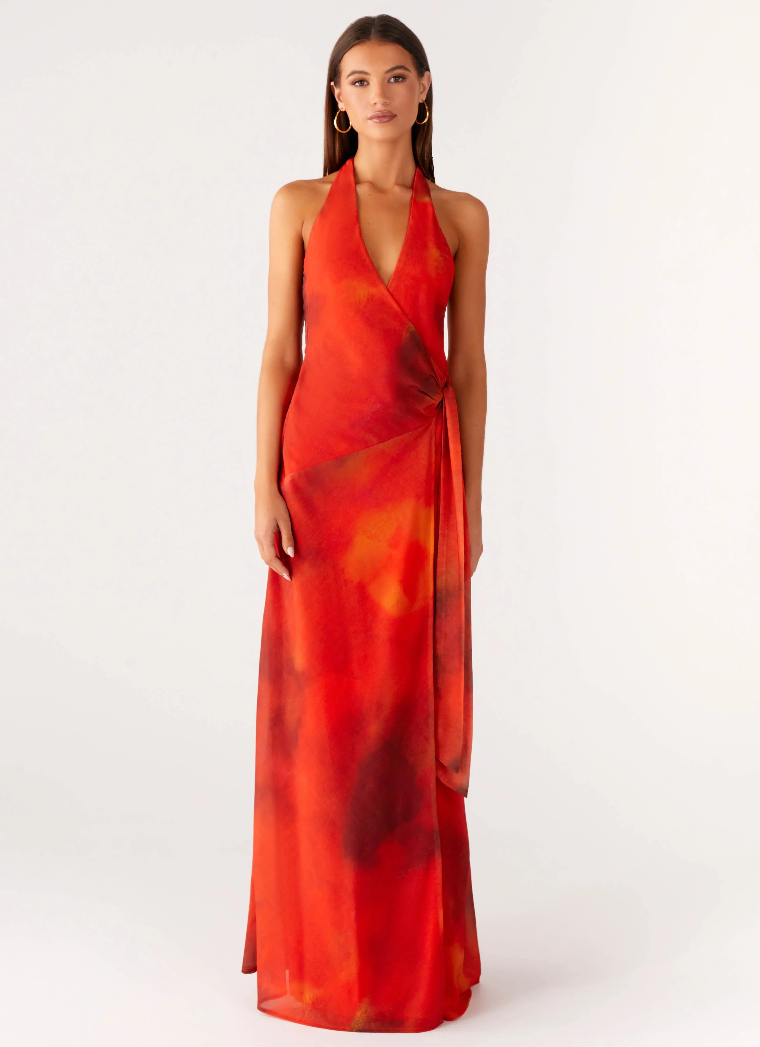 So Chic Maxi Dress Scarlet Blur