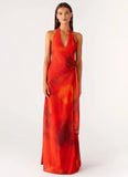 So Chic Maxi Dress Scarlet Blur