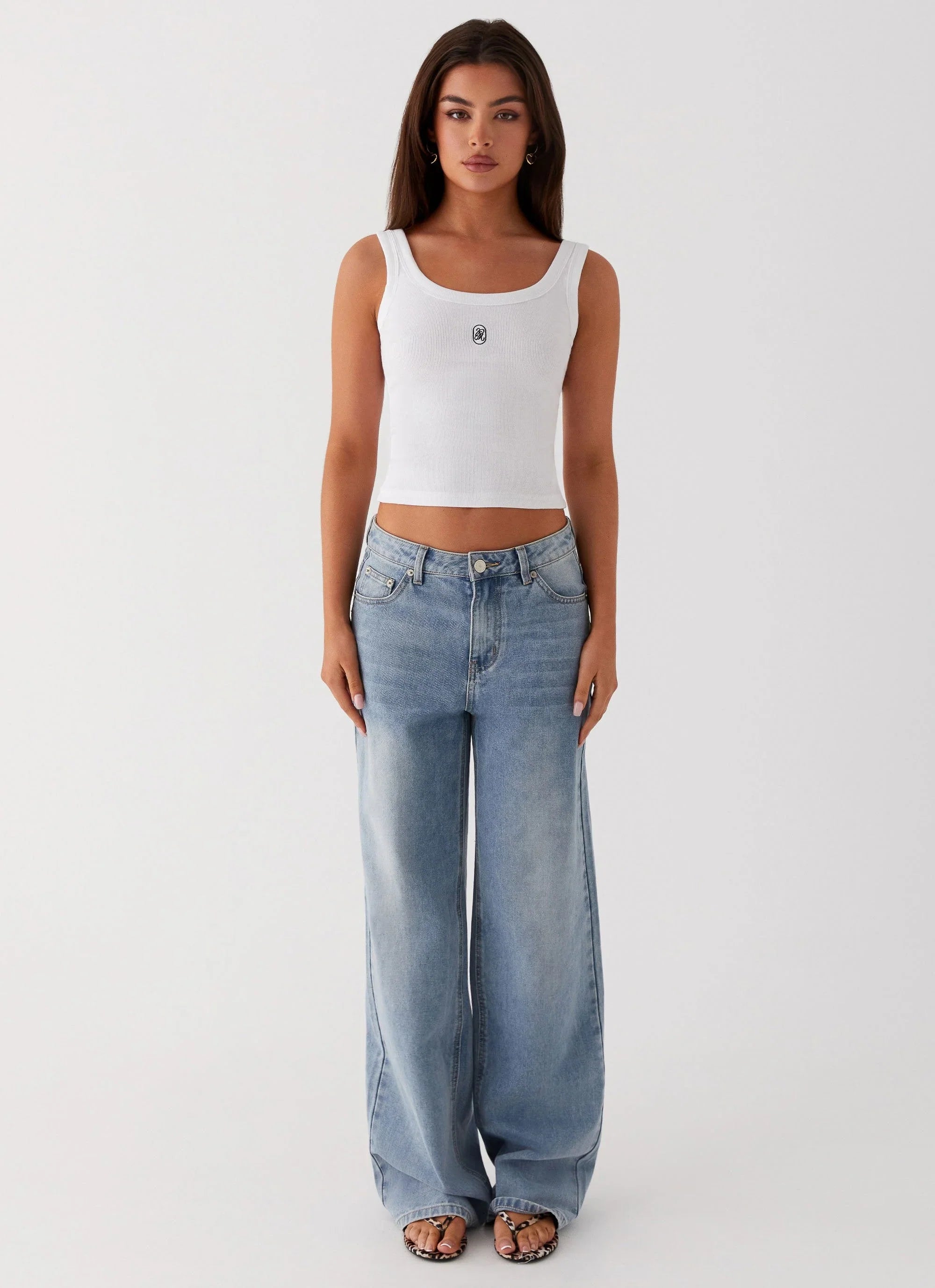Signature Tank Top Plain White