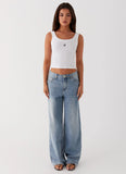 Signature Tank Top Plain White