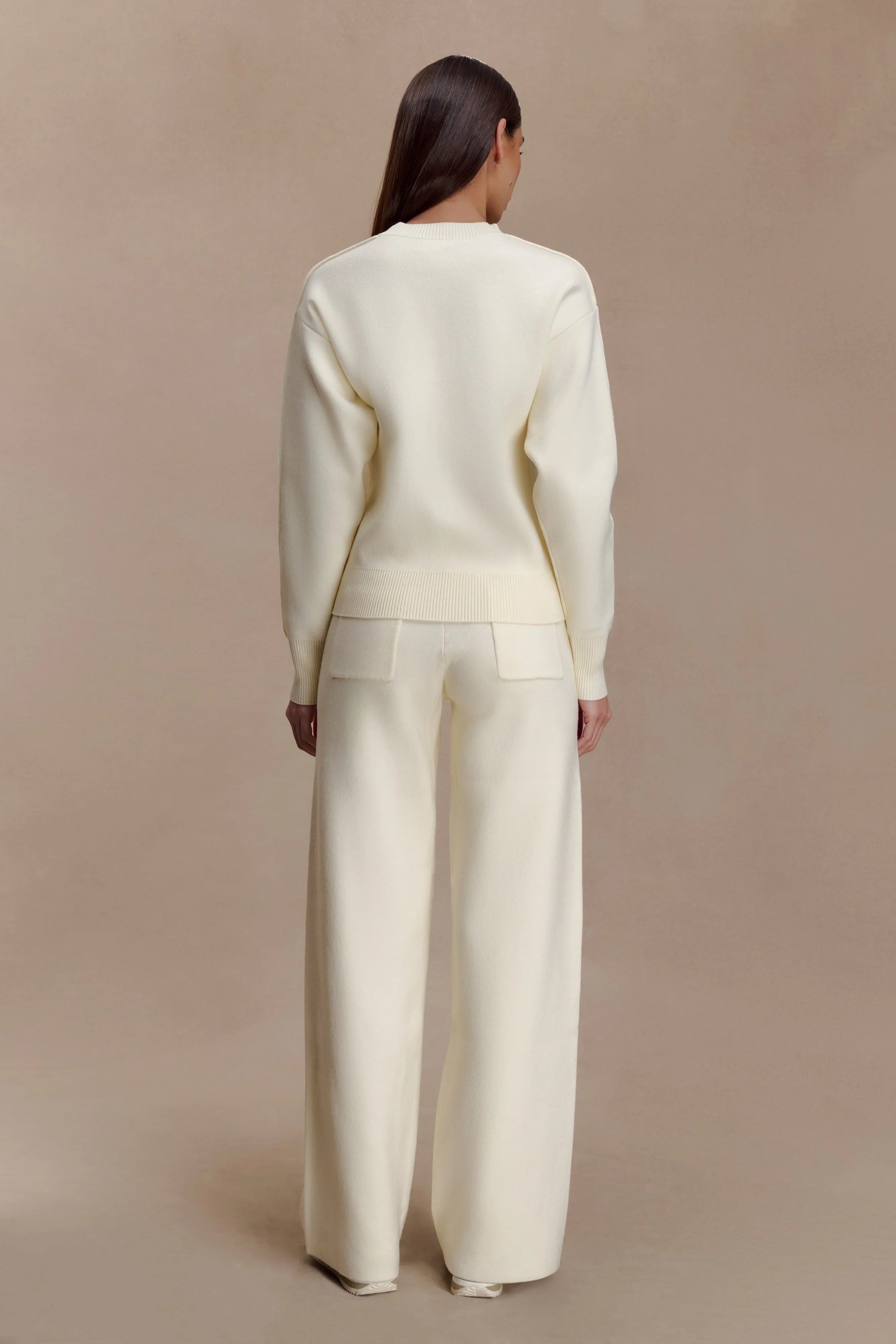 Lauren Knit Trouser Ivory