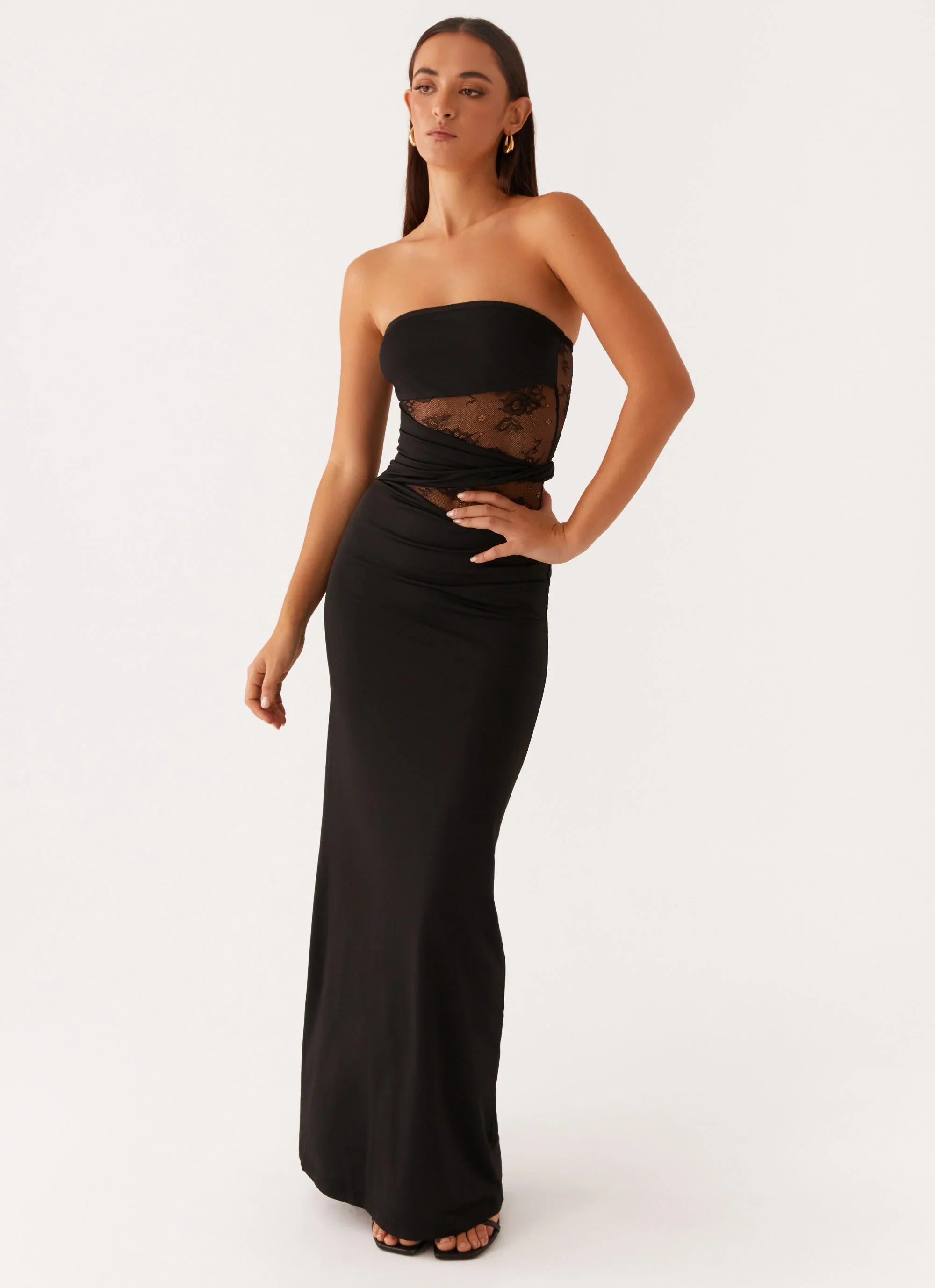 Karma Strapless Maxi Dress Black
