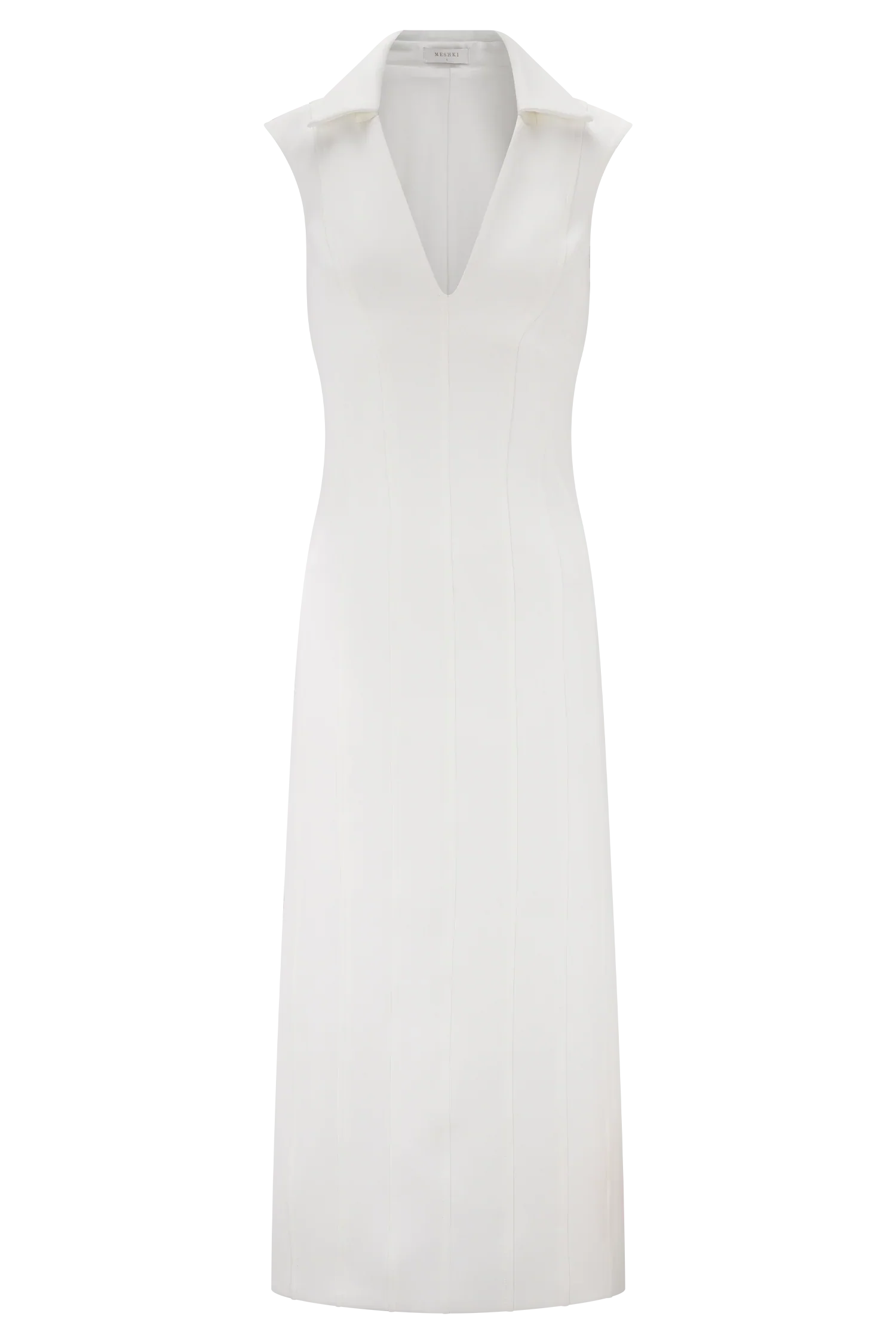Keagan Sleeveless Midi Dress Ivory