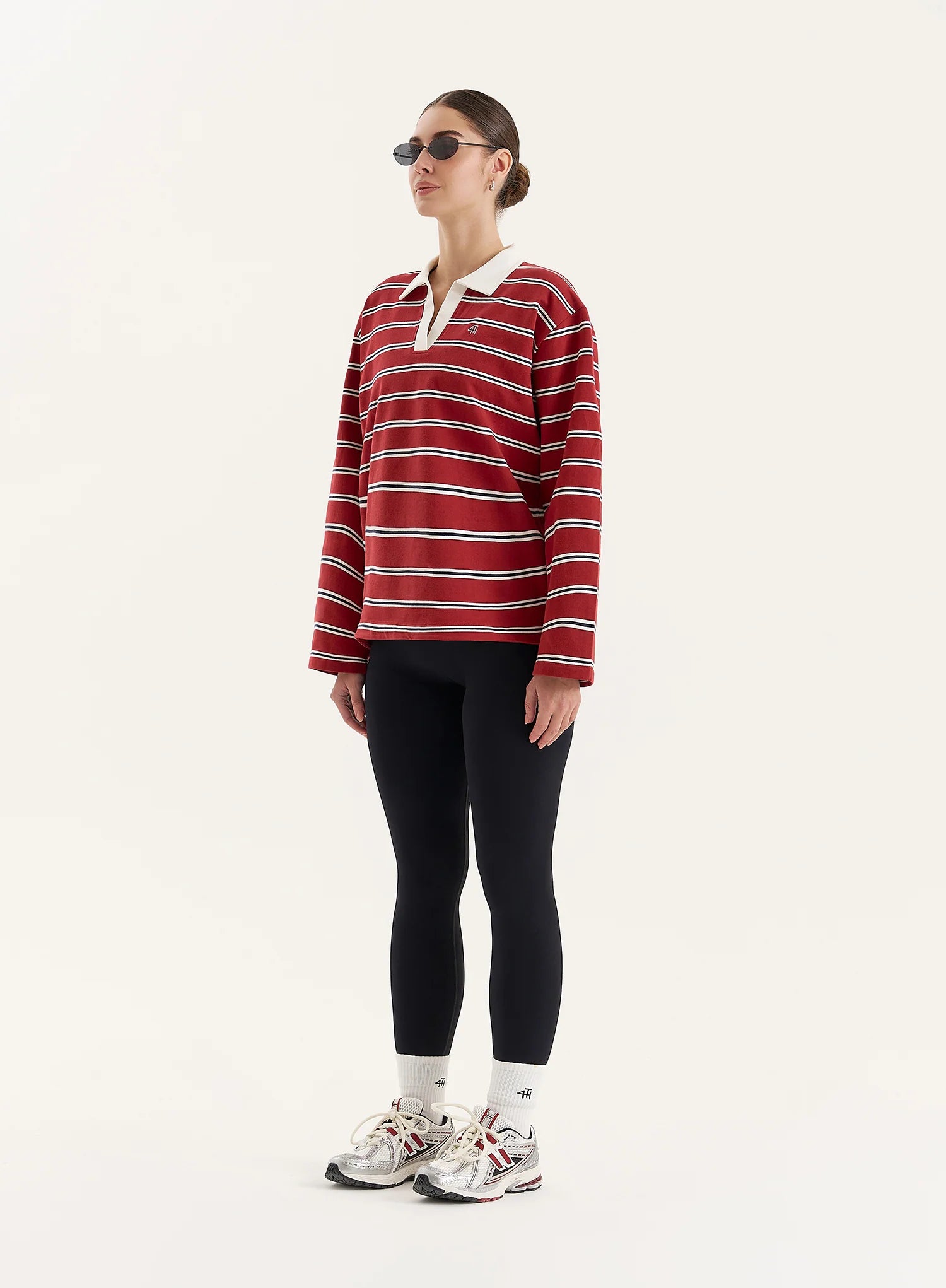 Multi Stripe Oversized Rugby Top