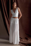 Jacinda Cotton Maxi Skirt White